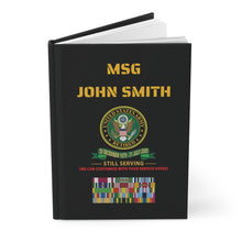 Load image into Gallery viewer, Hardcover Journal Matte - Your Military Experience Journal with Service Ribbons