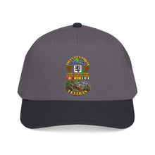 Load image into Gallery viewer, Mid Profile Baseball Cap - Vietnam Veteran Combat - 2nd Bn, 28th Infantry - 1st ID - with VN SVC - with Combat Scene - 3D - Transparent