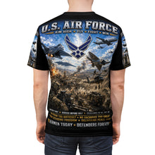 Load image into Gallery viewer, U.S. Air Force - Airmen Today, Defenders Forever - Tribute Tee — "READY TO FIGHT"