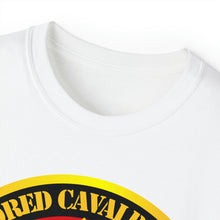 Load image into Gallery viewer, Unisex Ultra Cotton Tee - Army - 2nd Armored Cavalry Regiment DUI - Red White - Operation Desert Storm