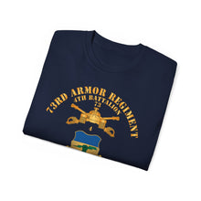 Load image into Gallery viewer, Unisex Ultra Cotton Tee - 4th Battalion 73rd Armor Regiment - Veteran W DUI wo At War - Br X 300