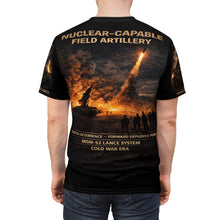 Load image into Gallery viewer, MGM-52 LANCE, 1st Battalion, 12th Field Artillery Tribute - Cut & Sew Tee - Fort Sill OK- Cold War Deterrent (First Lance Missile Battalion)