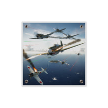Load image into Gallery viewer, Acrylic Wall Art Panel - Curtis P-40 Kittyhawk w Machine Guns Blazing