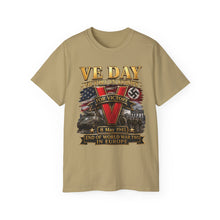 Load image into Gallery viewer, Unisex Ultra Cotton Tee - Army - VE Day - Victory in Europe Day - End of WWII - 3D - Enhanced