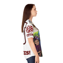 Load image into Gallery viewer, Women's Baseball Jersey (AOP) - Morales Junior High - Cheer - White