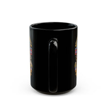 Load image into Gallery viewer, Black Mug (15oz) - Army - Combat Vet w 505th PIR - 82nd Airborne w Campaigns - Soldiers - SSI - 3D - Enhanced
