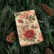 Load image into Gallery viewer, Gift Wrap Paper — Vintage rose floral wallpaper