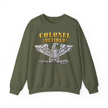 Load image into Gallery viewer, Crewneck Sweatshirt - Colonel - Retired - 3D - Enhanced