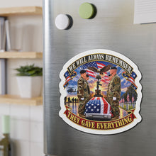 Load image into Gallery viewer, Die-Cut Magnet - Emblem - We Will Always Remember - They Gave Everything - 3D - Enhanced
