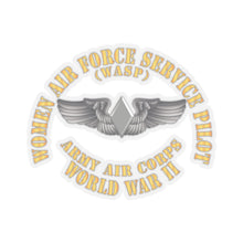Load image into Gallery viewer, Kiss-Cut Stickers - WASP Wing (Women Air Force Service Pilot)