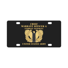Load image into Gallery viewer, Army - Chief Warrant Officer - CW06 - Combat Veteran - Flat - Eagle and Bar X 300 Classic License Plate