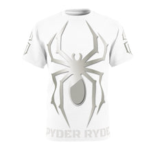 Load image into Gallery viewer, Unisex Cut & Sew Tee (AOP) - Spyder Ryder - Three Wheel Motion - White