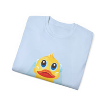 Load image into Gallery viewer, Unisex Ultra Cotton Tee - Yellow Rubber Duck - Front with Water - First Sergeant