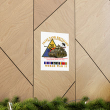 Load image into Gallery viewer, Premium Matte vertical posters - Army - 761st Tank Battalion - Black Panthers - w Tank w SSI Wwii EU SVC