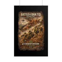 Load image into Gallery viewer, Rolled Posters - 4th Infantry Division - Battle of Dak To - 1967