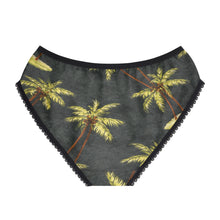 Load image into Gallery viewer, Palm Tree Print Women's Briefs — Tropical Beach Bikini Underwear