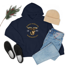 Load image into Gallery viewer, Unisex Heavy Blend™ Hooded Sweatshirt - Marine Barracks - Washington, D.C 1801 X 300