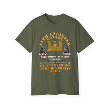 Load image into Gallery viewer, Unisex Ultra Cotton Tee - Classic - 11th Engineer Battalion - Camp Humphries 2nd Infantry Division - Korea