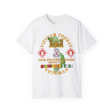 Load image into Gallery viewer, Unisex Ultra Cotton Tee - Vietnam Combat Veteran w 20th Engineer Brigade SSI - Dong Tam X 300