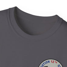 Load image into Gallery viewer, Unisex Ultra Cotton Tee - Vietnam Combat Aviation Vet w Air Crew Badges - 12th Aviation Group - Vietnam - SSI - Sgt Howard Meyers - 1968-1969 SVC X 300