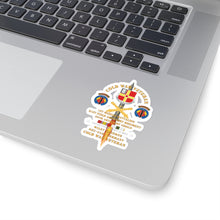 Load image into Gallery viewer, Kiss-Cut Stickers - Cold War Vet - 1st Missile Bn, 81st Artillery 56th Artillery Group - Neu-Ulm Germany - Firing Missile w ARTY Br w COLD SVC X 300