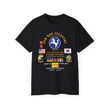 Load image into Gallery viewer, Unisex Tee, Military T-Shirt, Military Veteran Gift, Patriotic Shirt, Army Apparel - USAF - 21st Tactical Air Support Squadron - 9th Infantry Division - ROK w VN SVC - V3 - Personal - V1 X 300