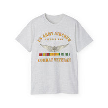 Load image into Gallery viewer, Unisex Ultra Cotton Tee - Army - US Army AirCrew - Air Crew Badge - Vietnam - Combat Veteran VN SVC X 300