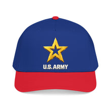 Load image into Gallery viewer, Mid Profile Baseball Cap - Army Star W Us Army w White Star - 3D - Enhanced