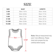 Load image into Gallery viewer, 200gsm Baby Sleeveless Romper(All-Over Printing) - Penguin Winter Wonderland