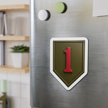 Load image into Gallery viewer, Die-Cut Magnet - Army - SSI - 1st Infantry Division wo txt - 3D - Enhanced