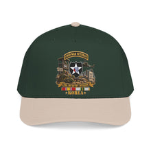 Load image into Gallery viewer, Mid Profile Baseball Cap - Army - 2nd Infantry Division w Br - Ribbon COLD WAR Vet Tab - Korea - 3D - Enhanced