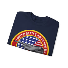Load image into Gallery viewer, Unisex Heavy Blend Crewneck Sweatshirt - Usaf - B2 - Spirit - Stealth Bomber Wo Txt