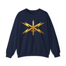 Load image into Gallery viewer, Crewneck Sweatshirt - Army Cyber Corps Branch Insignia - 3D - Enhanced