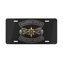 Load image into Gallery viewer, License Plate - USCG - Boarding Officer w txt - 3D - Enhanced
