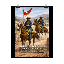 Load image into Gallery viewer, Posters - Buffalo Soldiers at Camp Lockett - 10th Cavalry