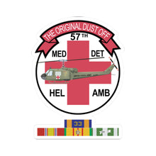 Load image into Gallery viewer, Army - Dust Off MedEvac Helicopter Kiss-Cut Sticker – 'The Original Dust Off' Medical Evac Patch