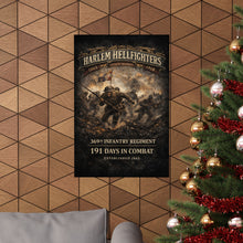 Load image into Gallery viewer, Matte Poster - 369th Infantry Regiment - Harlem Hellfighters charging through chaos - Max DPI - Shirt - Front