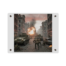 Load image into Gallery viewer, Acrylic Wall Art Panel - M3A1 - 9th Armor Division Attack - WWII