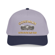Load image into Gallery viewer, Mid Profile Baseball Cap - USCG - Coxswain w txt - Gold - 3D - Enhanced