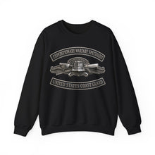 Load image into Gallery viewer, Crewneck Sweatshirt - USCG - Expeditionary Warfare Specialist w txt - 3D - Enhanced