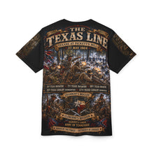 Load image into Gallery viewer, Texans at the Battle of Pickett's Mill Tribute Tee - Civil War, 27 May 1864 (6th, 7th 10th, Texas Infantry, 15th, 17th Texas Cavalry (Dismounted)