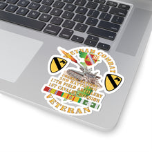 Load image into Gallery viewer, Kiss-Cut Sticker - Army - Charlie Battery.2nd Battalion,17th Field Artillery - w 1st Cavalry Div - M110 8in SP - Vietnam Vet w VN SVC X 300