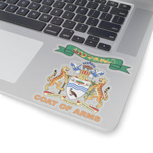 Load image into Gallery viewer, Kiss-Cut Stickers - COA - Coat of Arms of Guyana - Coat of Arms X 300
