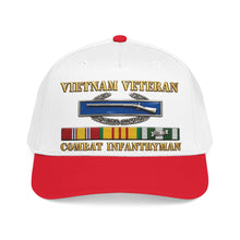 Load image into Gallery viewer, Mid Profile Baseball Cap - Army - Vietnam Veteran - Cbt Infantryman w CIB VN SVC - 3D X 300