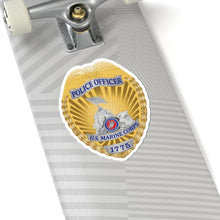 Load image into Gallery viewer, Kiss-Cut Stickers - USMC - Police Officer - U.S. Marine Corps 1775 X 300