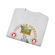 Load image into Gallery viewer, Unisex Ultra Cotton Tee - Vietnam Combat Veteran w 20th Engineer Brigade SSI - Dong Tam X 300