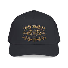 Load image into Gallery viewer, Mid Profile Baseball Cap - USCG - Cutterman - Auxiliary w txt - 3D - Enhanced