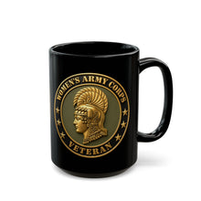 Load image into Gallery viewer, Black Mug (15oz) - Army - Women's Army Corps Veteran - 3D - Enhanced