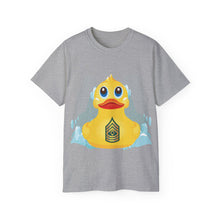 Load image into Gallery viewer, Unisex Ultra Cotton Tee - Yellow Rubber Duck - Front with Water - First Sergeant