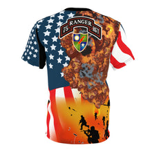 Load image into Gallery viewer, Unisex Cut & Sew Tee (AOP) - Ranger Regiment at War with Flag